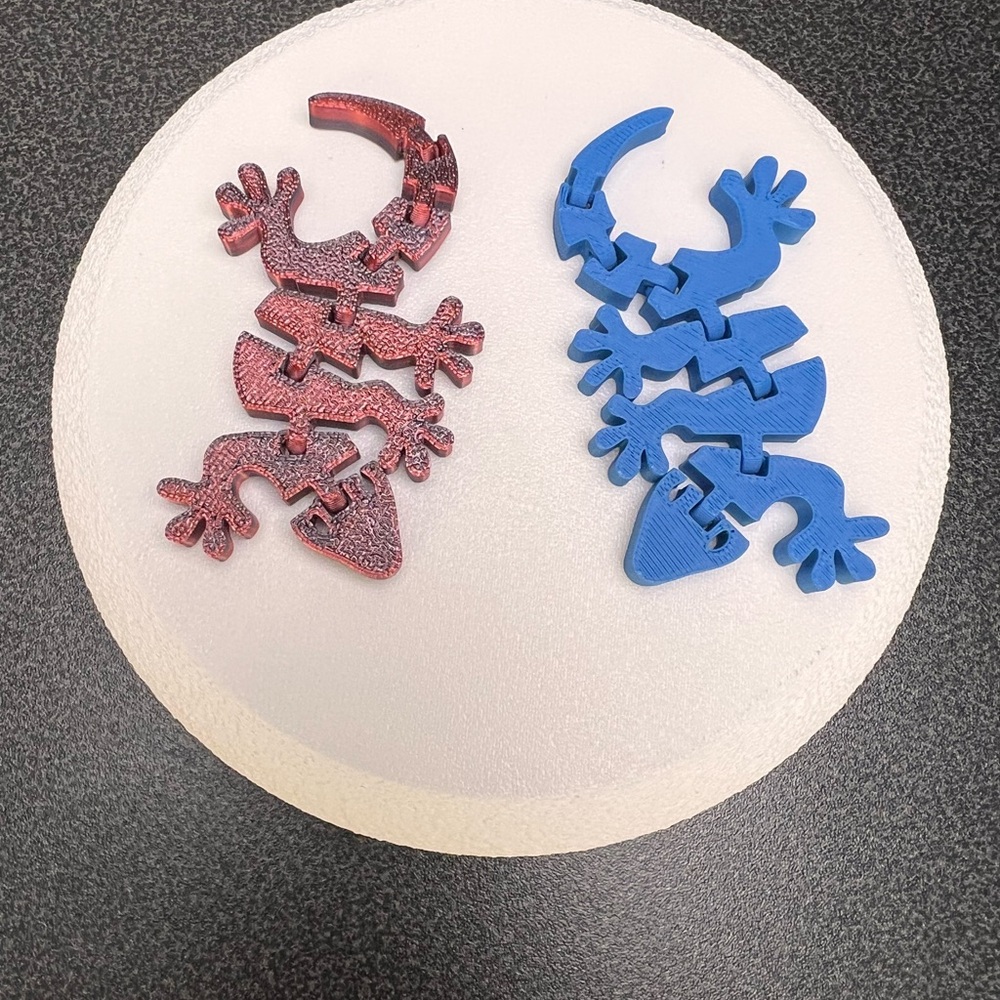 2 Decorative Reptile Puzzle Toy - Blue and Red Options